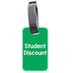 Student Discound Sale Green Luggage Tags (two Sides)