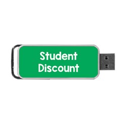 Student Discound Sale Green Portable Usb Flash (one Side) by Mariart