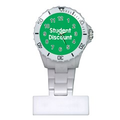 Student Discound Sale Green Plastic Nurses Watch