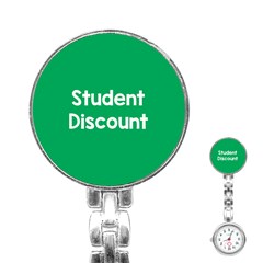 Student Discound Sale Green Stainless Steel Nurses Watch by Mariart