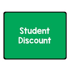 Student Discound Sale Green Double Sided Fleece Blanket (small)  by Mariart