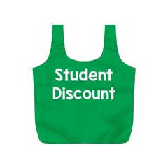 Student Discound Sale Green Full Print Recycle Bags (s)  by Mariart