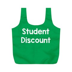 Student Discound Sale Green Full Print Recycle Bags (m) 