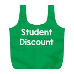 Student Discound Sale Green Full Print Recycle Bags (l)  by Mariart