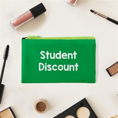 Student Discound Sale Green Cosmetic Bag (xs)