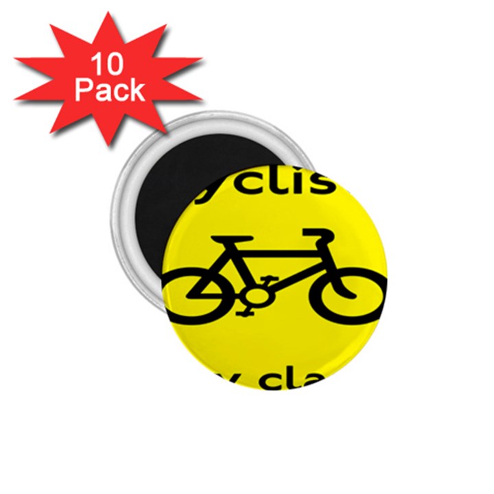 Stay Classy Bike Cyclists Sport 1.75  Magnets (10 pack) 