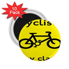 Stay Classy Bike Cyclists Sport 2 25  Magnets (10 Pack) 