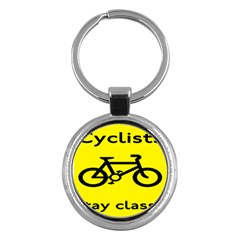 Stay Classy Bike Cyclists Sport Key Chains (round)  by Mariart