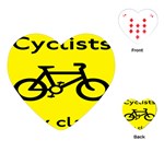 Stay Classy Bike Cyclists Sport Playing Cards (Heart)  Front