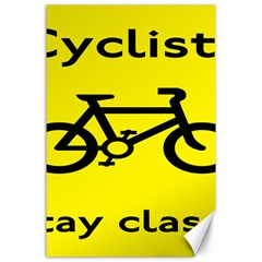 Stay Classy Bike Cyclists Sport Canvas 24  X 36  by Mariart