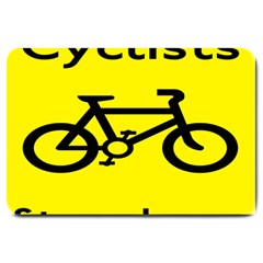 Stay Classy Bike Cyclists Sport Large Doormat  by Mariart