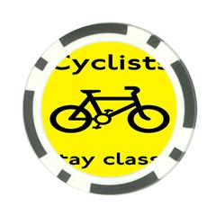 Stay Classy Bike Cyclists Sport Poker Chip Card Guard by Mariart