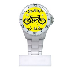 Stay Classy Bike Cyclists Sport Plastic Nurses Watch by Mariart