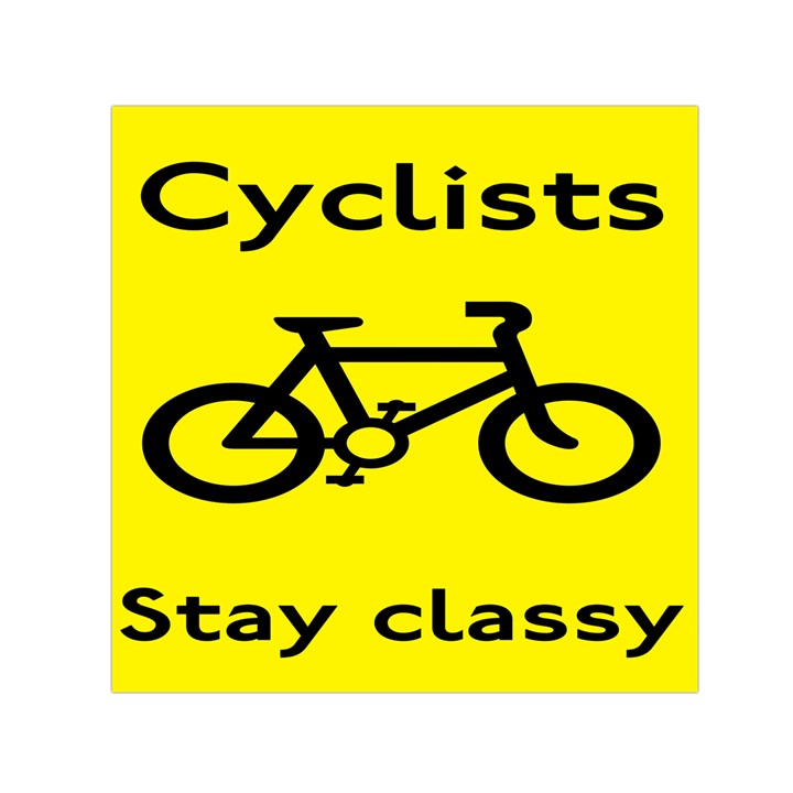 Stay Classy Bike Cyclists Sport Small Satin Scarf (Square)