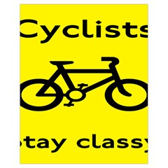 Stay Classy Bike Cyclists Sport Drawstring Bag (small) by Mariart