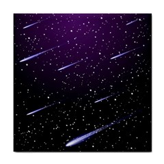 Starry Night Sky Meteor Stock Vectors Clipart Illustrations Tile Coasters by Mariart