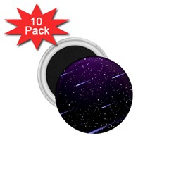 Starry Night Sky Meteor Stock Vectors Clipart Illustrations 1 75  Magnets (10 Pack)  by Mariart