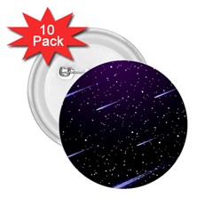 Starry Night Sky Meteor Stock Vectors Clipart Illustrations 2 25  Buttons (10 Pack)  by Mariart