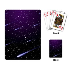 Starry Night Sky Meteor Stock Vectors Clipart Illustrations Playing Card by Mariart