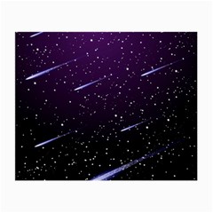 Starry Night Sky Meteor Stock Vectors Clipart Illustrations Small Glasses Cloth (2-side) by Mariart