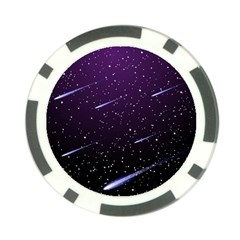 Starry Night Sky Meteor Stock Vectors Clipart Illustrations Poker Chip Card Guard by Mariart