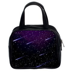 Starry Night Sky Meteor Stock Vectors Clipart Illustrations Classic Handbags (2 Sides) by Mariart