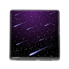 Starry Night Sky Meteor Stock Vectors Clipart Illustrations Memory Card Reader (square) by Mariart