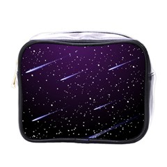 Starry Night Sky Meteor Stock Vectors Clipart Illustrations Mini Toiletries Bags by Mariart