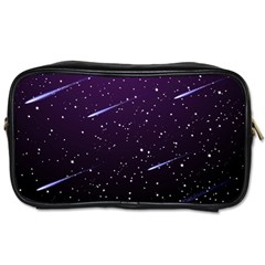 Starry Night Sky Meteor Stock Vectors Clipart Illustrations Toiletries Bags 2-side by Mariart