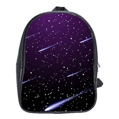 Starry Night Sky Meteor Stock Vectors Clipart Illustrations School Bags (xl)  by Mariart