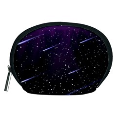 Starry Night Sky Meteor Stock Vectors Clipart Illustrations Accessory Pouches (medium)  by Mariart