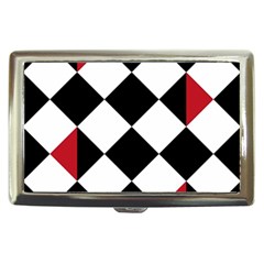 Survace Floor Plaid Bleck Red White Cigarette Money Cases