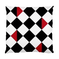 Survace Floor Plaid Bleck Red White Standard Cushion Case (one Side) by Mariart