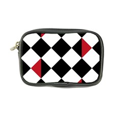 Survace Floor Plaid Bleck Red White Coin Purse by Mariart