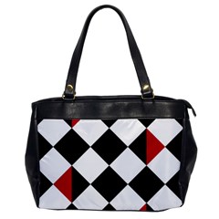 Survace Floor Plaid Bleck Red White Office Handbags