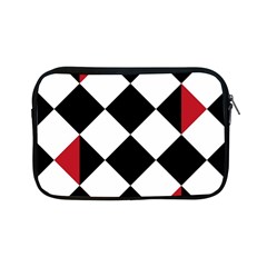 Survace Floor Plaid Bleck Red White Apple Ipad Mini Zipper Cases by Mariart