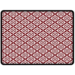 Pattern Kawung Star Line Plaid Flower Floral Red Double Sided Fleece Blanket (large) 