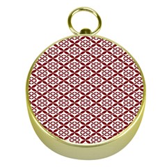 Pattern Kawung Star Line Plaid Flower Floral Red Gold Compasses by Mariart