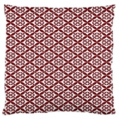 Pattern Kawung Star Line Plaid Flower Floral Red Standard Flano Cushion Case (two Sides) by Mariart