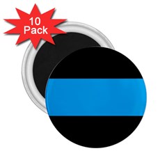 Tomboy Playboy Flag Blue Black Mline 2 25  Magnets (10 Pack) 