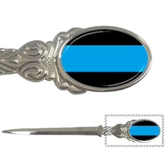 Tomboy Playboy Flag Blue Black Mline Letter Openers by Mariart