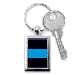 Tomboy Playboy Flag Blue Black Mline Key Chains (rectangle)  by Mariart