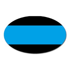 Tomboy Playboy Flag Blue Black Mline Oval Magnet