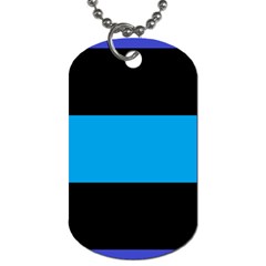 Tomboy Playboy Flag Blue Black Mline Dog Tag (one Side)