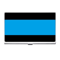 Tomboy Playboy Flag Blue Black Mline Business Card Holders by Mariart