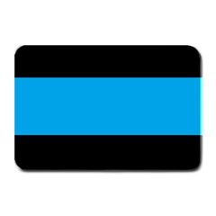 Tomboy Playboy Flag Blue Black Mline Plate Mats by Mariart