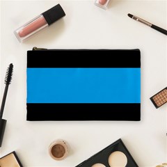 Tomboy Playboy Flag Blue Black Mline Cosmetic Bag (medium)  by Mariart