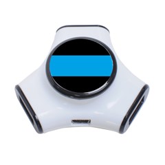 Tomboy Playboy Flag Blue Black Mline 3-port Usb Hub by Mariart