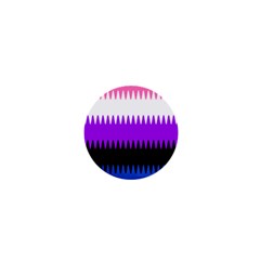 Sychnogender Techno Genderfluid Flags Wave Waves Chevron 1  Mini Magnets by Mariart