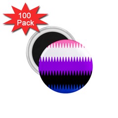 Sychnogender Techno Genderfluid Flags Wave Waves Chevron 1 75  Magnets (100 Pack)  by Mariart